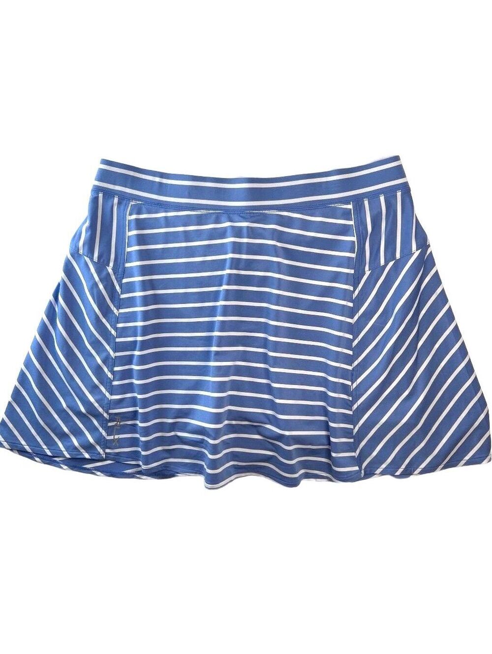 RLX Ralph Lauren A-Line Golf / Tennis Skort "Blue/White Stripe" Women's L | NWT